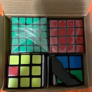 4 rubix cubes